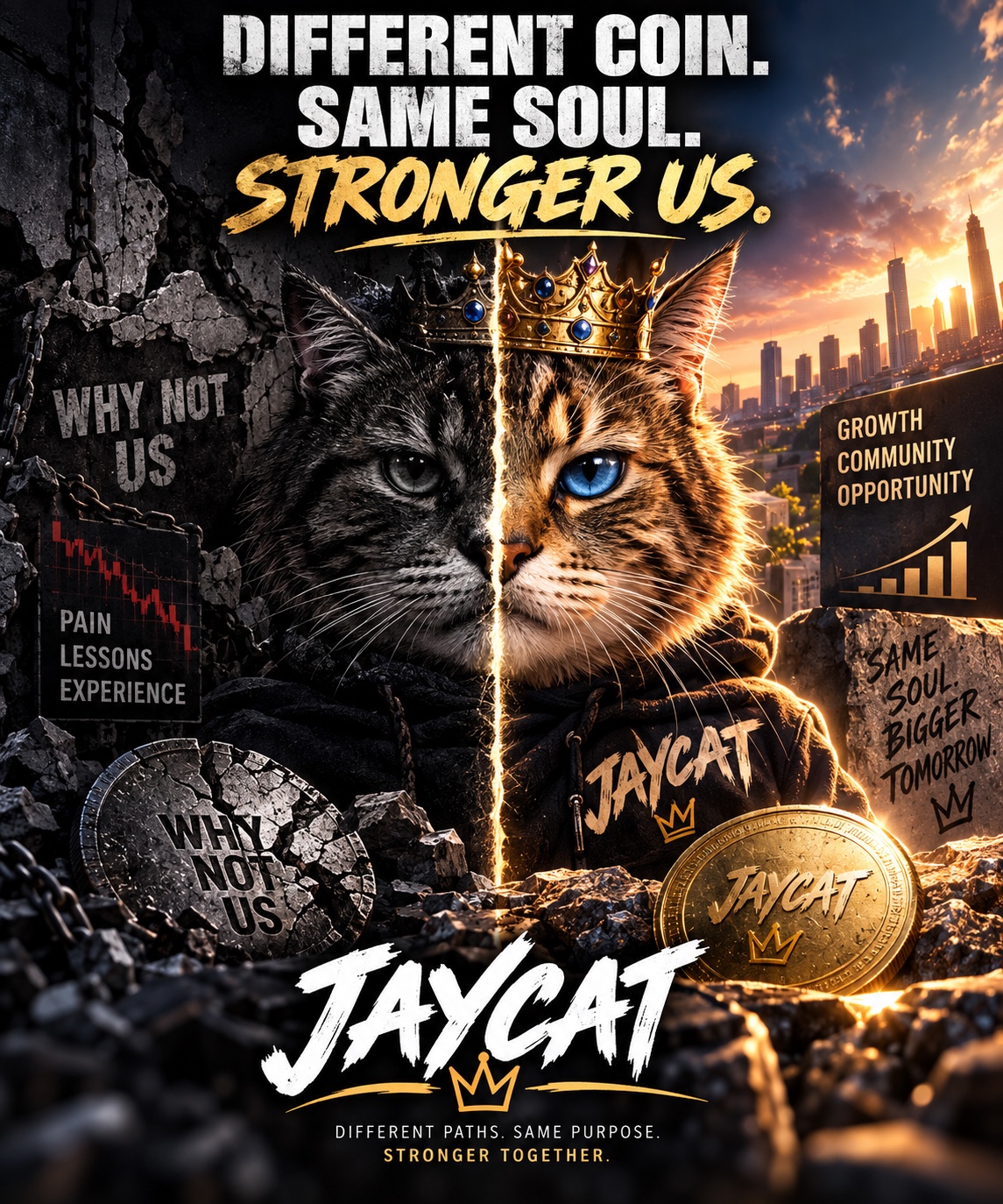 Different coin, same soul, stronger us